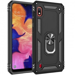 Samsung Galaxy A10 Ring Armor Cover Black