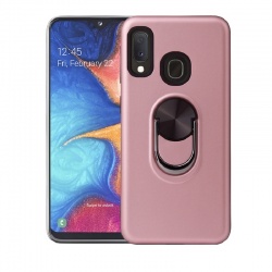 Samsung Galaxy A20e Ring Holder Cover Rosegold