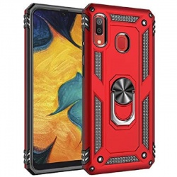 Samsung Galaxy A20e Ring Armor Cover Red