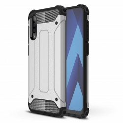 Samsung Galaxy A70 Case - Silver Luxury Armor