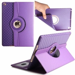 iPad Mini 1/2/3 Case Detachable Cover With 360 Rotating Purple