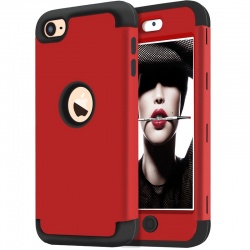 iPod Touch (5th/6th Generation)  Hybrid Protector Cover Red/Black