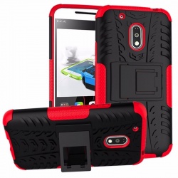 Motorola G4 Plus Tyre Defender Cover Red