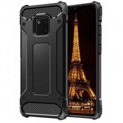 Huawei Mate 20 Pro Dual Layer Hybrid Soft TPU Shock-absorbing Protective Cover Black