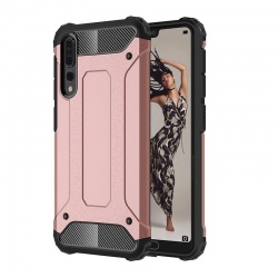 Huawei P20 Pro Dual Layer Hybrid Soft TPU Shock-absorbing Protective Cover RoseGold
