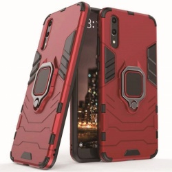 Huawei P30 Panther Ring Cover - Red