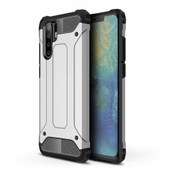 Huawei P30 Pro Case - Silver Luxury Armour