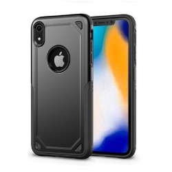 Apple iPhone XR Protective Hybrid Shockproof Case| Black