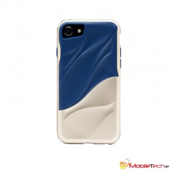iPhone 7 / iPhone 8 Case Water Ripple Cover Blue/Gold