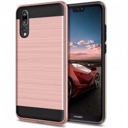 Huawei P20 Pro Shockproof Dual Layered Back Case Rosegold