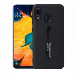 Huawei P30 Lite Case - Kickstand Shockproof Cover Black
