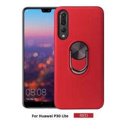 Huawei P30 Lite Case Magnetic Ring Holder Cover Red