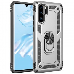 Huawei P30 Pro Case - Silver Ring Armour