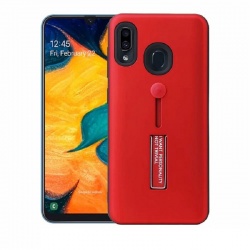 Samsung Galaxy A40 Kickstand Shockproof Cover Red