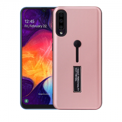 Samsung Galaxy A7 2018  Kickstand Shockproof Cover Rosegold