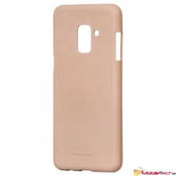 Samsung Galaxy A8(2018) Goospery Soft Feeling Case Pink Sand