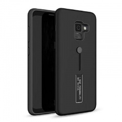 Samsung Galaxy J4 Plus Kickstand Shockproof Cover Black