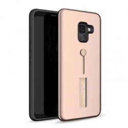 Samsung Galaxy J4 Plus Kickstand Shockproof Cover Rosegold