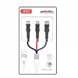 3 IN 1 Charging Cable Micro + Lightning + Type-C |NB54|XO