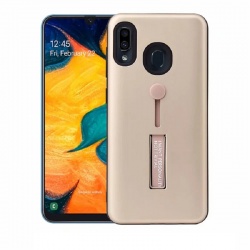 Huawei Y6 2019 Kickstand Shockproof Cover Gold