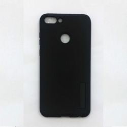 Huawei P Smart  Shockproof Dual Layered Back Case Black