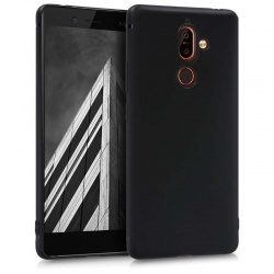 Nokia 7 Plus Silicon  Black Cover