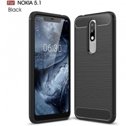 Nokia 5.1 Silicon Black TPU Case