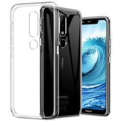 Nokia 5.1 Silicon Clear TPU Case