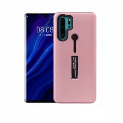 Huawei P30 Pro Case - Kickstand Shockproof Cover Rosegold