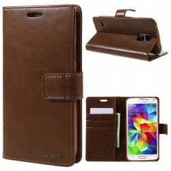 Samsung Galaxy S5 Bluemoon  Wallet Case Brown