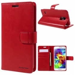 Samsung Galaxy S5 Bluemoon  Wallet Case Red