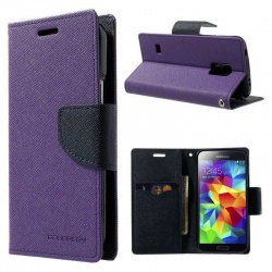 Samsung Galaxy S5 Fancy Diary Case  Purple
