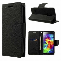 Samsung Galaxy S5 Fancy Diary Case  Black