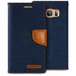 Samsung Galaxy S7 Edge Canvas Wallet Case  Denim