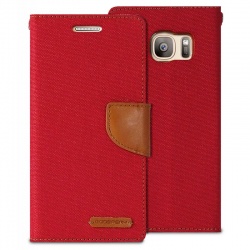 Samsung Galaxy S7 Canvas Wallet Case  Red