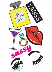 Sassy Sticker Tags | IDecoz