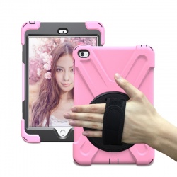 iPad Mini 6  Shockproof Cover With Strap Holder| Babypink