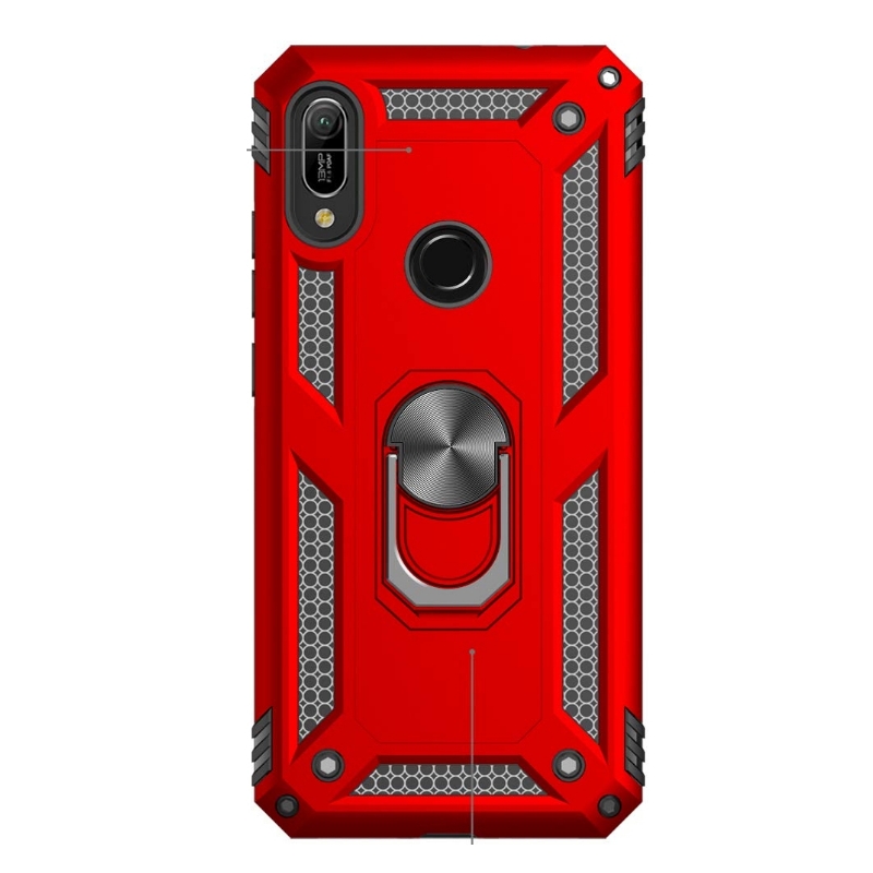 Huawei Y6 2019 Ring Armor Cover - Red